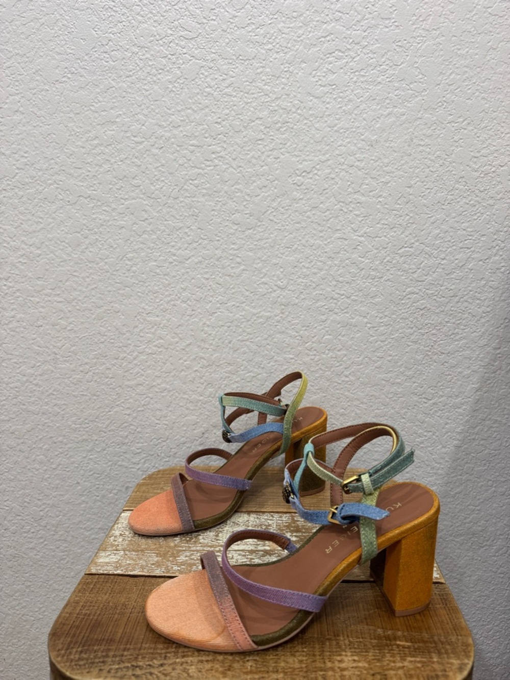 Kurt Geiger Hampton Rainbow Heel Sandals Size 37 / 7 - Picture 6 of 10